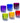 ONYX SHOT GLASSES ASSORTRD S/6 34110-ASSORTED-SET
