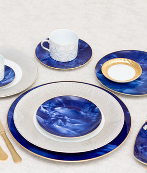 Blue Legacy Dessert Plates S/4