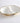 Porcelain 2 Section Bowl White - Gold CER-2613-WG