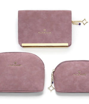 BLUESTONE 3 PCE MAUVE COSMETIC JEWELRY COMBO