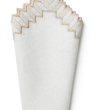 GEOMETRIC CHEVRON BORDER NAPKIN