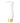 White Glass Vase With Gold Base CRV823W