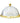 Glass Cake Dome Plate With Gold Border MGC032