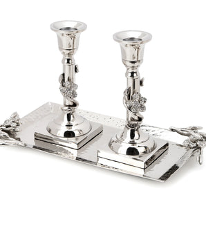 S/2 Candlesticks W/ Tray MSCT99F