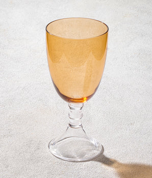 IRIS AMBER CLEAR STEM S/6 VD-118-AM