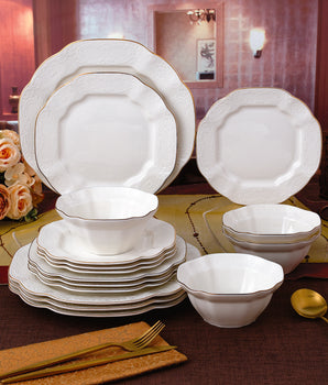 BERNADOTTE IVORY DINNERWARE SET S/4 1950G-16B