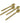 S/4 GOLD HAMMERED DESSERT SPOONS VDS4992