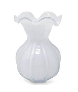 White Glass Vase Small VWV5024