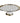 WHITE POTCELAIN CAKE STAND W/ GOLD EDGE WCP4008