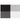 Woven Placemats 4 Corners Black / White 42047