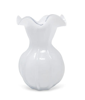 White Glass Vase Medium VWV5023