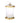 Medium Glass Canister W/ Marble & Gold Lid MGJ874
