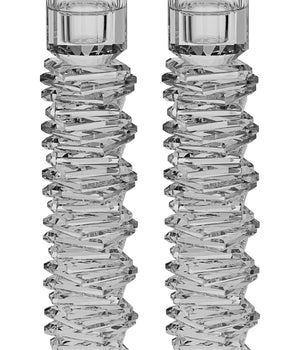 Candle Holders Crystal Clear Large S/2 689L