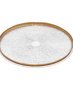 Souelle Dome Gold Rim Charger SD-350233-G
