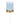 BLUE WATER GLASS W/ GOLD BASE S/6 VWR4309