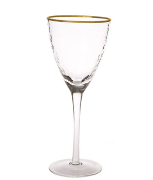 Set Of 6 Water Glasses With Gold Design WAG854
