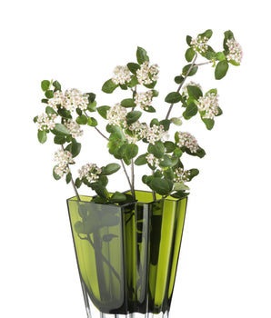 Chevron Vase Green