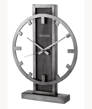 Gray Bulova Desk Clock B1864