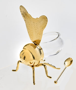 BEE HONEY JAR GOLD 1662
