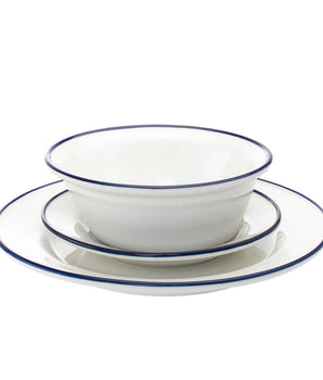 Bistro Blue Band S/4 Porcelain 70414