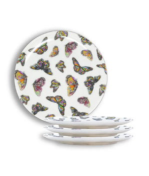 BUTTERFLIES 9" SALAD PLATE MELAMINE S/4 MS90009