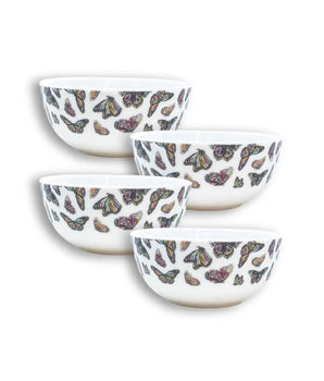 BUTTERFLIES 6" BOWL MELAMINE S/4 MB60009