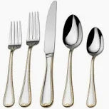 Cameo Gold  65 PC Set Cutlery Gold Accent 5116725