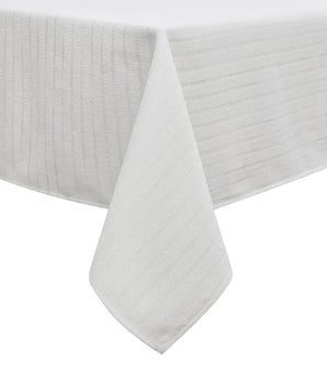 Chenille Caterpillar White Tablecloth
