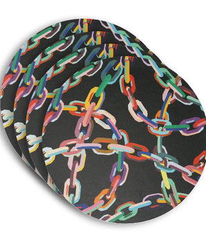 LARGE CHAIN LINK 15" VINYL PLACEMAT S/4 VP150008
