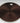 Domo Glass Charger Chocolate Brown W/ Gold Rim & Lip DS 13"SD-395332-CK
