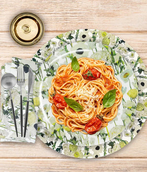 CREAM FLORAL GARDEN 20.5" FAUX LINEN NAPKIN S/4 LN200004