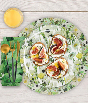 CREAM FLORAL GARDEN 15" VINYL PLACEMAT S/4 VP150004A