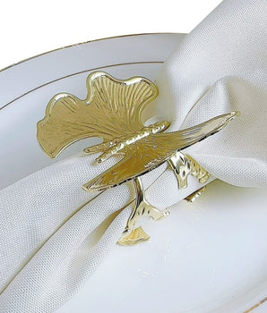 DOUBLE BUTTERFLY GOLD NAPKIN RING NR1209