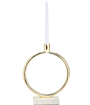 Gold Circular Taper Candle Holder 11.75"H TCH3250