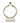 Gold Circular Taper Candle Holder on Marble Base 9.75"H TCH3379