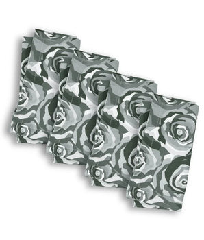 ROSES  20.5" FAUX LINEN NAPKIN S/4 LN200010