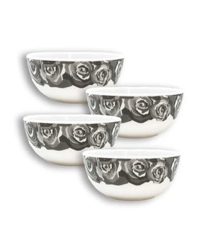 ROSES 6" BOWL MELAMINE S/4  MB60010