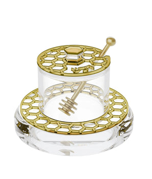 Honeycomb Honey Dish v.2  Gold HJHC02G