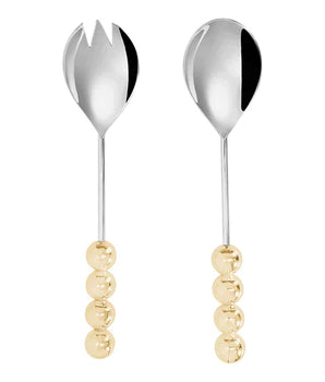 Salad Servers with Gold Balls K-SSGBC-GD