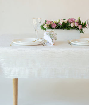 Clara Tablecloth White