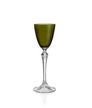 VIVID LIQUOR GLASS GREEN S/4 DY-207-GRN-S4