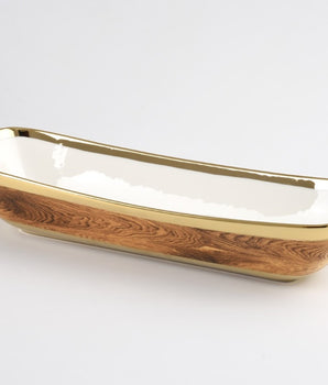 Wood Look Porcelain Deep Rectangle Server MAD4008G