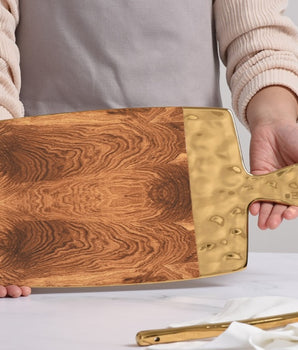 Wood Look Porcelain Rectangular Serving Board MAD4010G