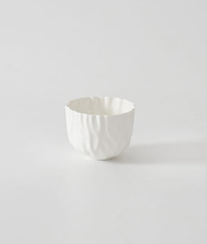 WHITE CRUMPLED SNACK BOWL MAS2842WH