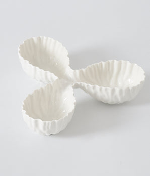 WHITE 3 SECTION SERVER MAS2889WH