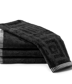 Maze White Bath Towel