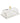 Rectangular Marble Cake Dome With gold Knob MCD2118
