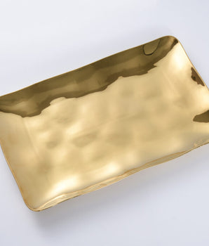 Gold Rectangle  Platter MON2583G