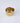 Snack Bowl Gold W/ WH Rim CER-2644-W