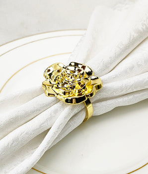 GOLD FLOWER NAPKIN RING NR1186